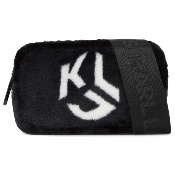 faux fur logo camera bag women karl lagerfeld σε προσφορά