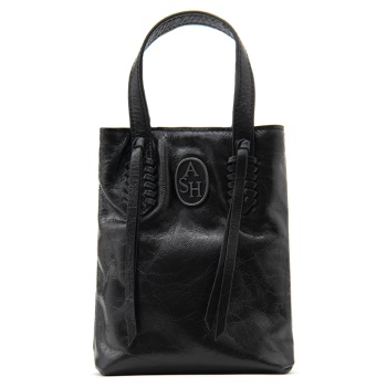 reggae leather mini shopper bag women ash