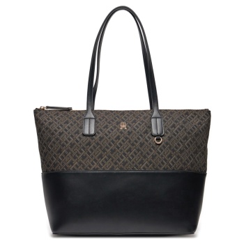 monogram jacquard tote bag women tommy hilfiger σε προσφορά