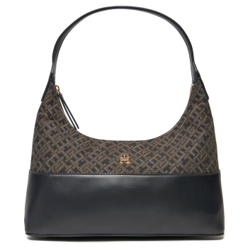 monogram jacquard shoulder bag women tommy hilfiger