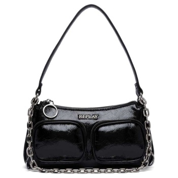 patent leather handbag women replay σε προσφορά